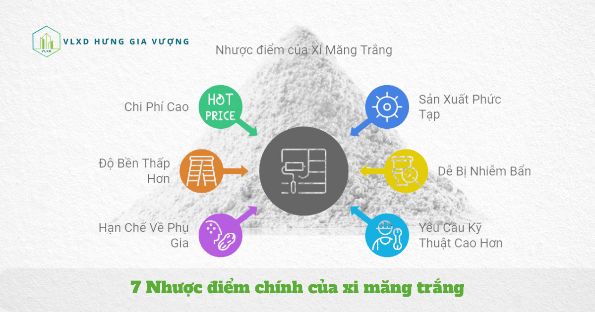 7 Nhược điểm Chính Của Xi Măng Trắng